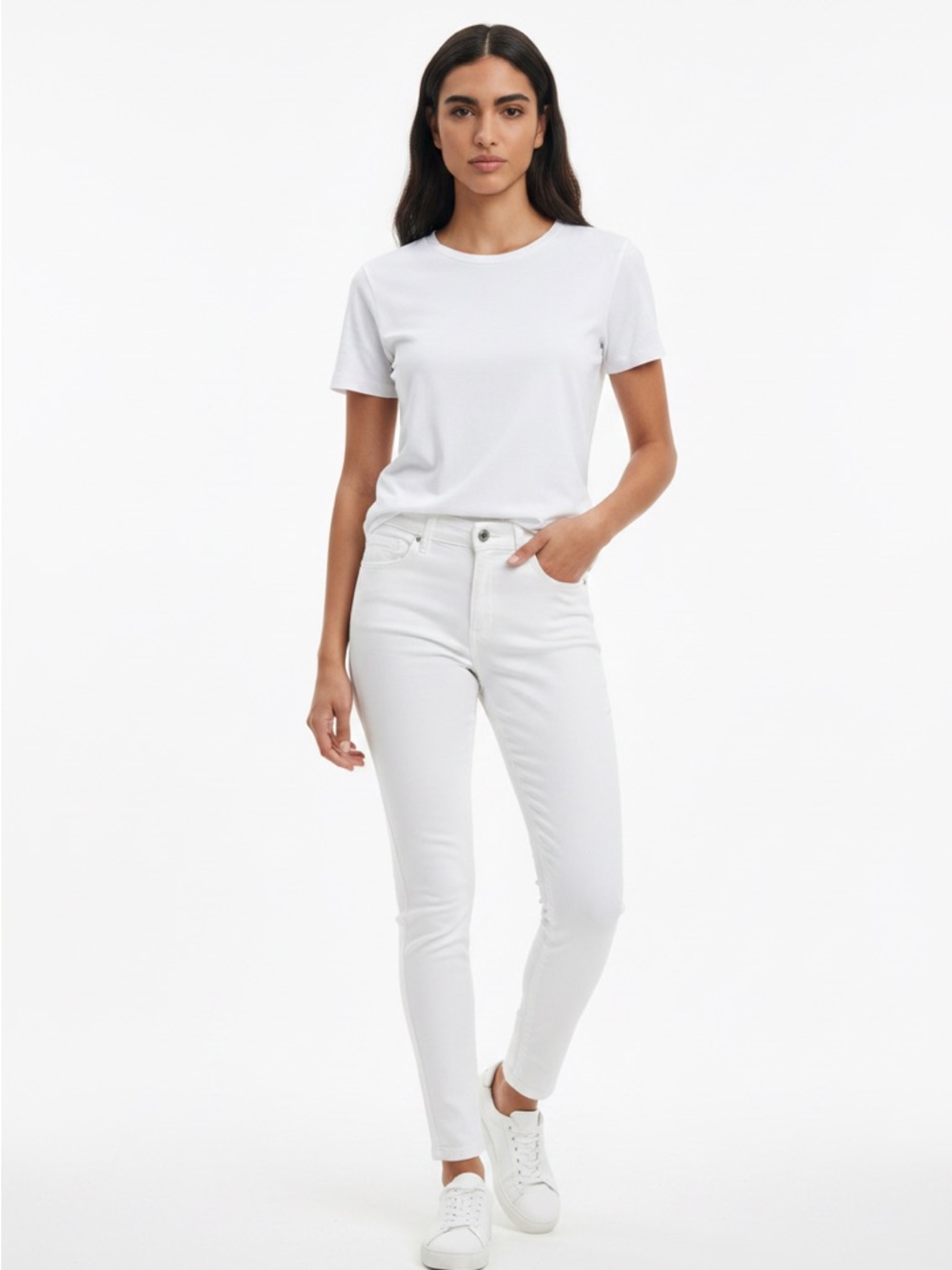 GOOD AMERICAN | Good Legs White001 Skinny Jeans Women’s Size 8/29